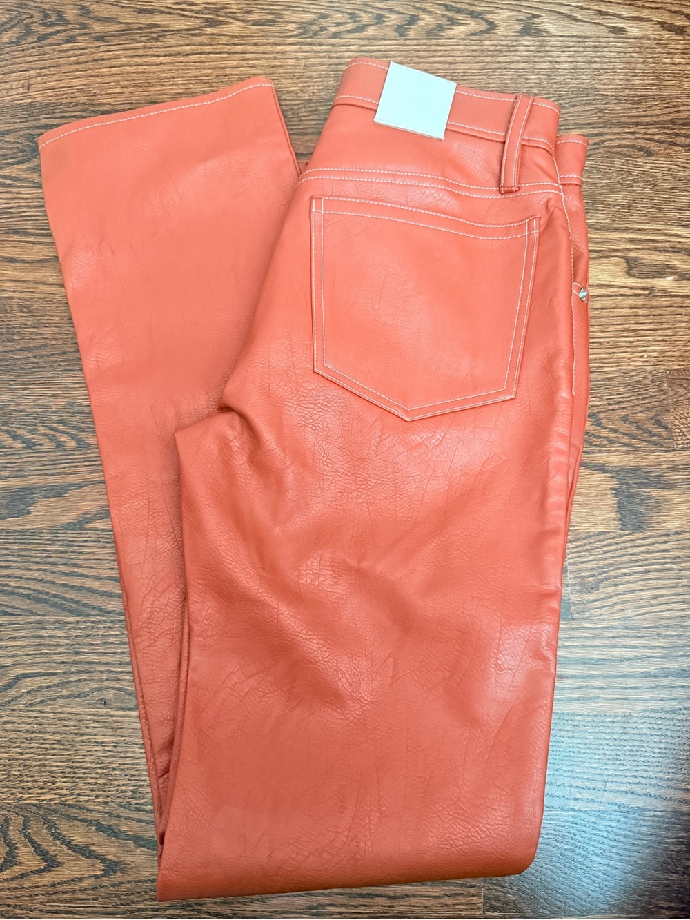 Séfr Straight-Leg Faux-Leather Jeans